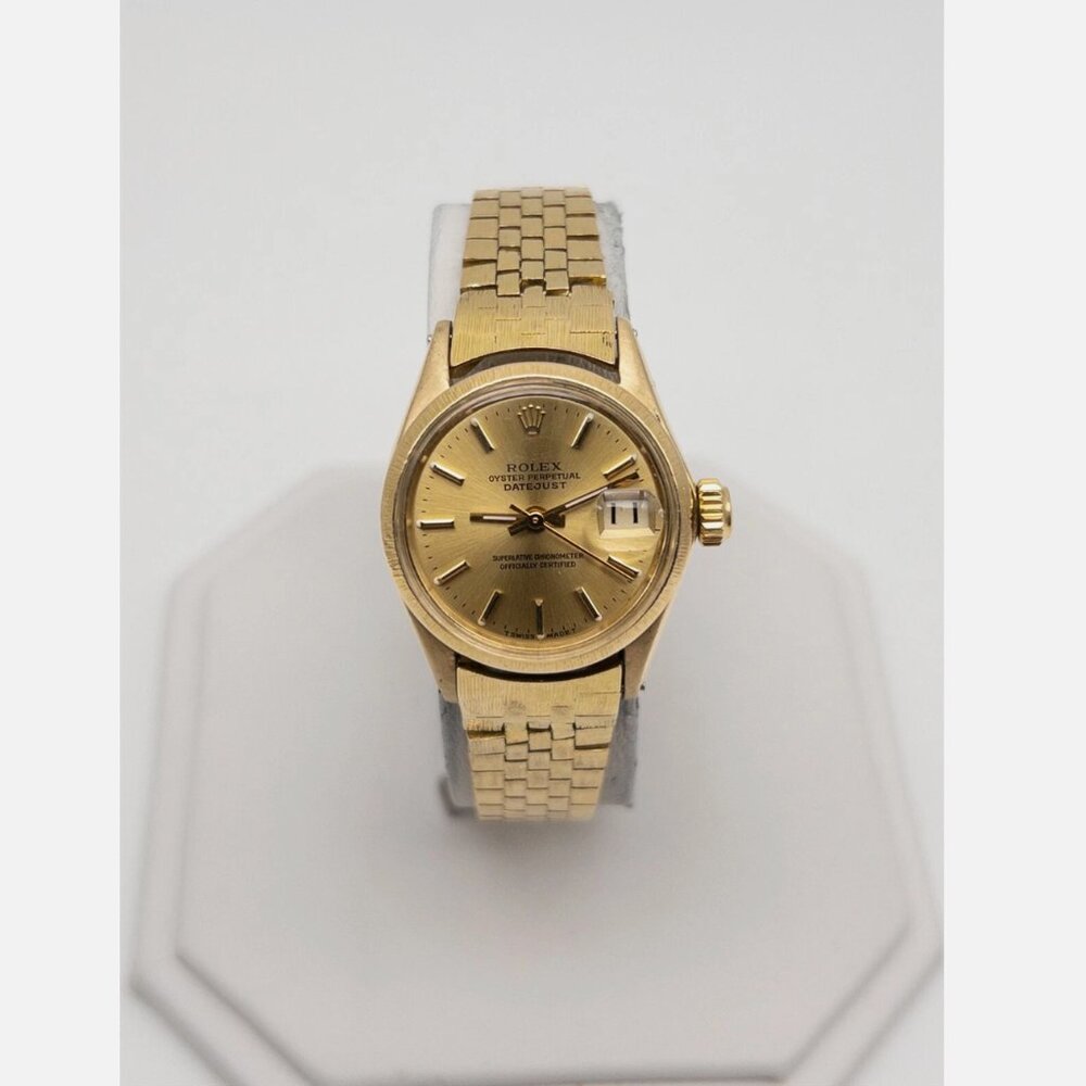 ROLEX DATEJUST PRESIDENT 18k Yellow Gold Ladies Watc
